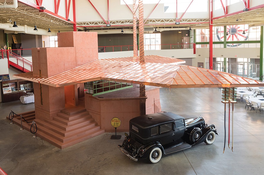 90 Years Later, Frank Lloyd Wright's Fuel Station Finally Built in