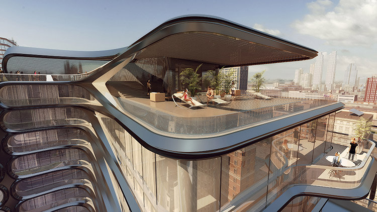 First Look Inside Zaha Hadid’s Futuristic Condos Planned for the High Line