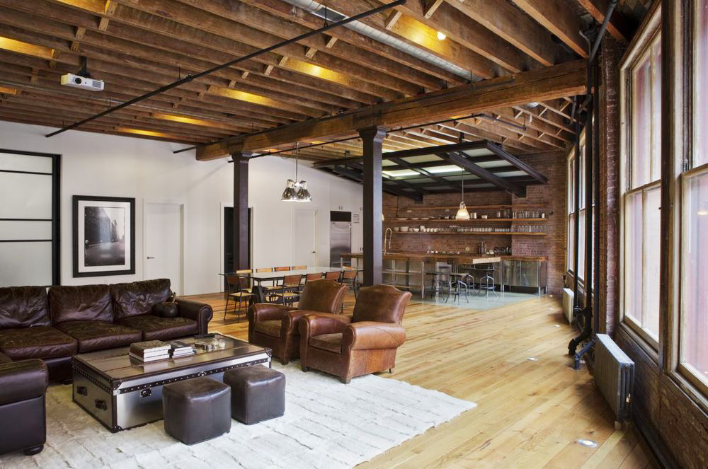 Jane Kim Creates a Rustic Ski LodgeLike Urban Loft Using Recycled Materials 6sqft