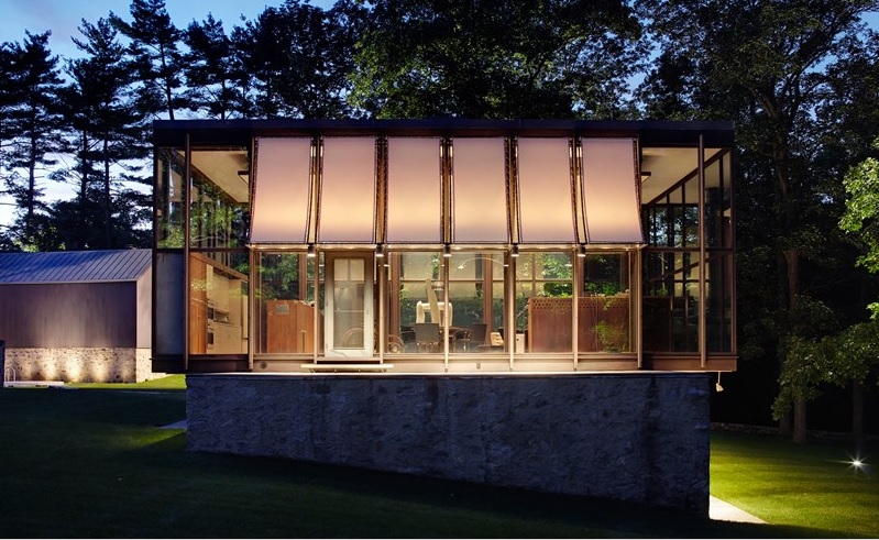 Wiley House, Frank Gallipoli, Philip Johnson, New Canaan, mid-century modern architecture, 218 Sleepy Hollow Road,