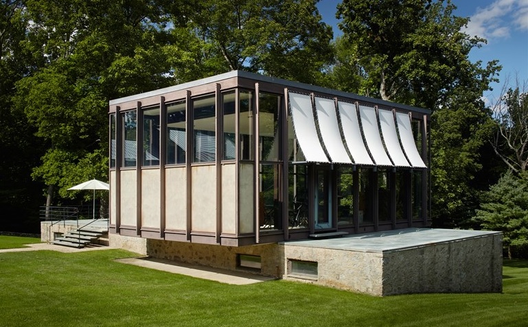 Wiley House, Frank Gallipoli, Philip Johnson, New Canaan, mid-century modern architecture, 218 Sleepy Hollow Road,