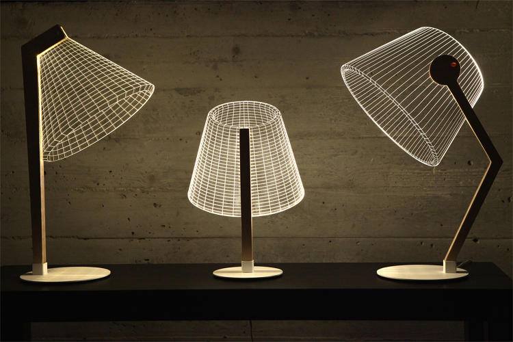Studio Cheha, bulbing lamps, 2-d LED Desk Lamp