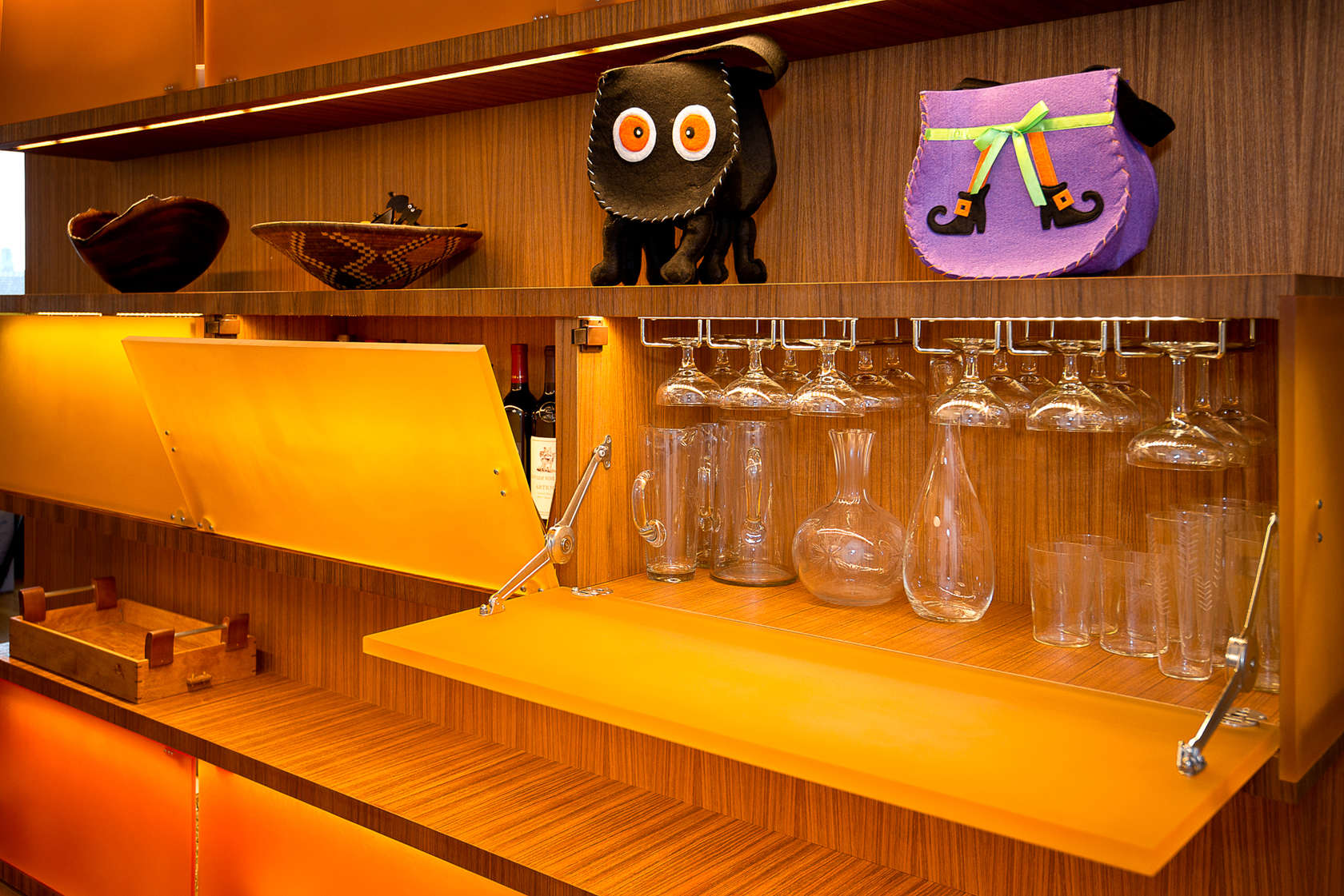 6sqft harlem residence bar close up