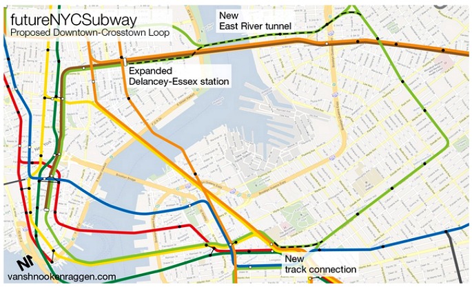 Manhattan G train, NYC subway maps