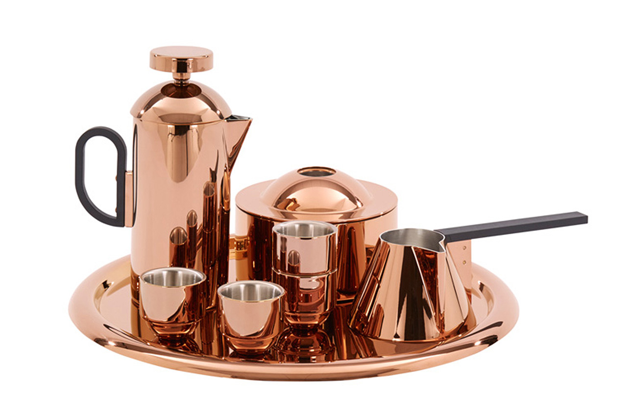 Tom Dixon's New Sophisticated Copper Coffee Set Improves Every Step of the Art of Brewing 6sqft