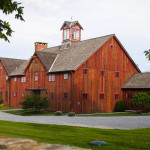 Janice Parker Landscape Architects, florishing gardens, Modern Barn House, apple orchard, infinity pool, wooden clad, Malus Sargentii, Connecticut, old farm