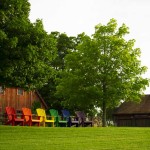 Janice Parker Landscape Architects, florishing gardens, Modern Barn House, apple orchard, infinity pool, wooden clad, Malus Sargentii, Connecticut, old farm