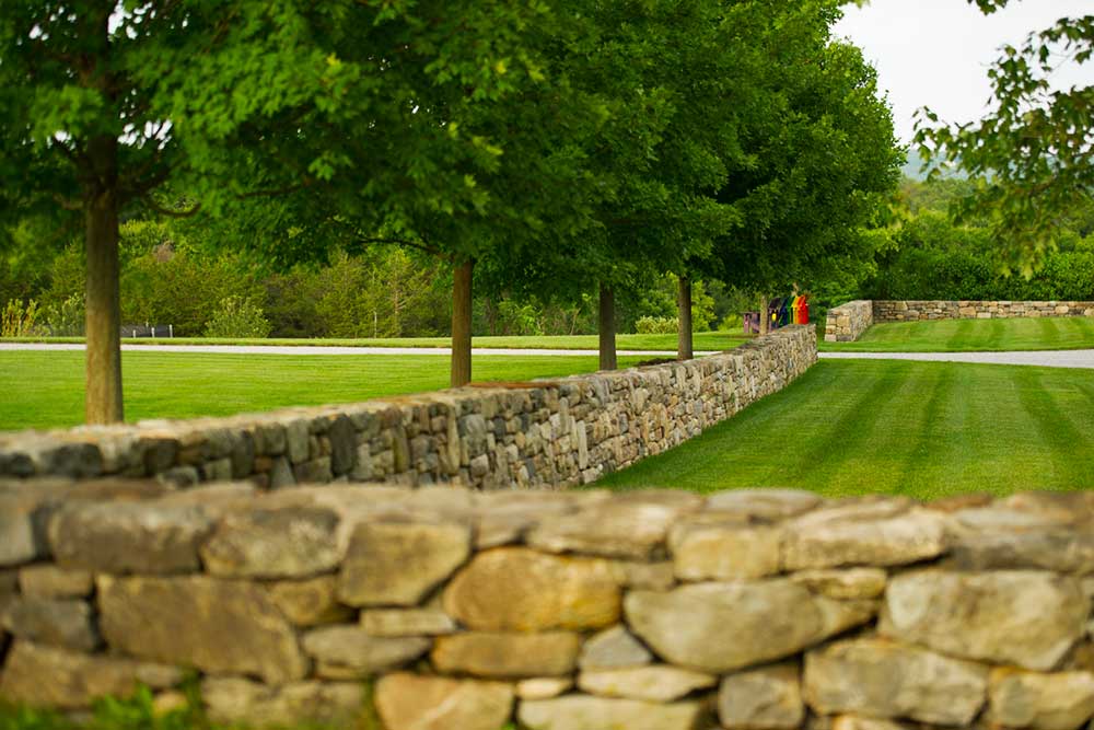 Janice Parker Landscape Architects, florishing gardens, Modern Barn House, apple orchard, infinity pool, wooden clad, Malus Sargentii, Connecticut, old farm