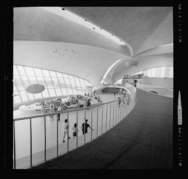 6sqft | Interior of TWA Flight Center Railing
