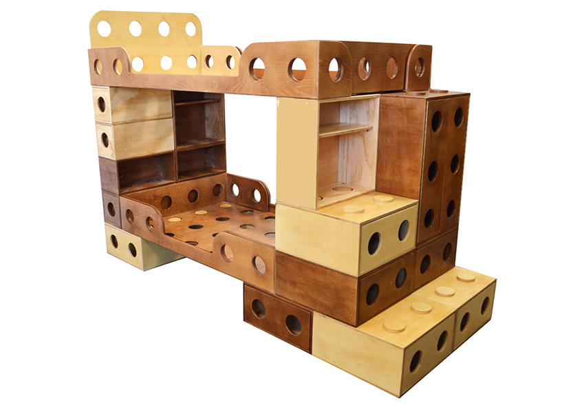 Muebloc Introduces a Variety of Wood Finishes to the World of LEGO