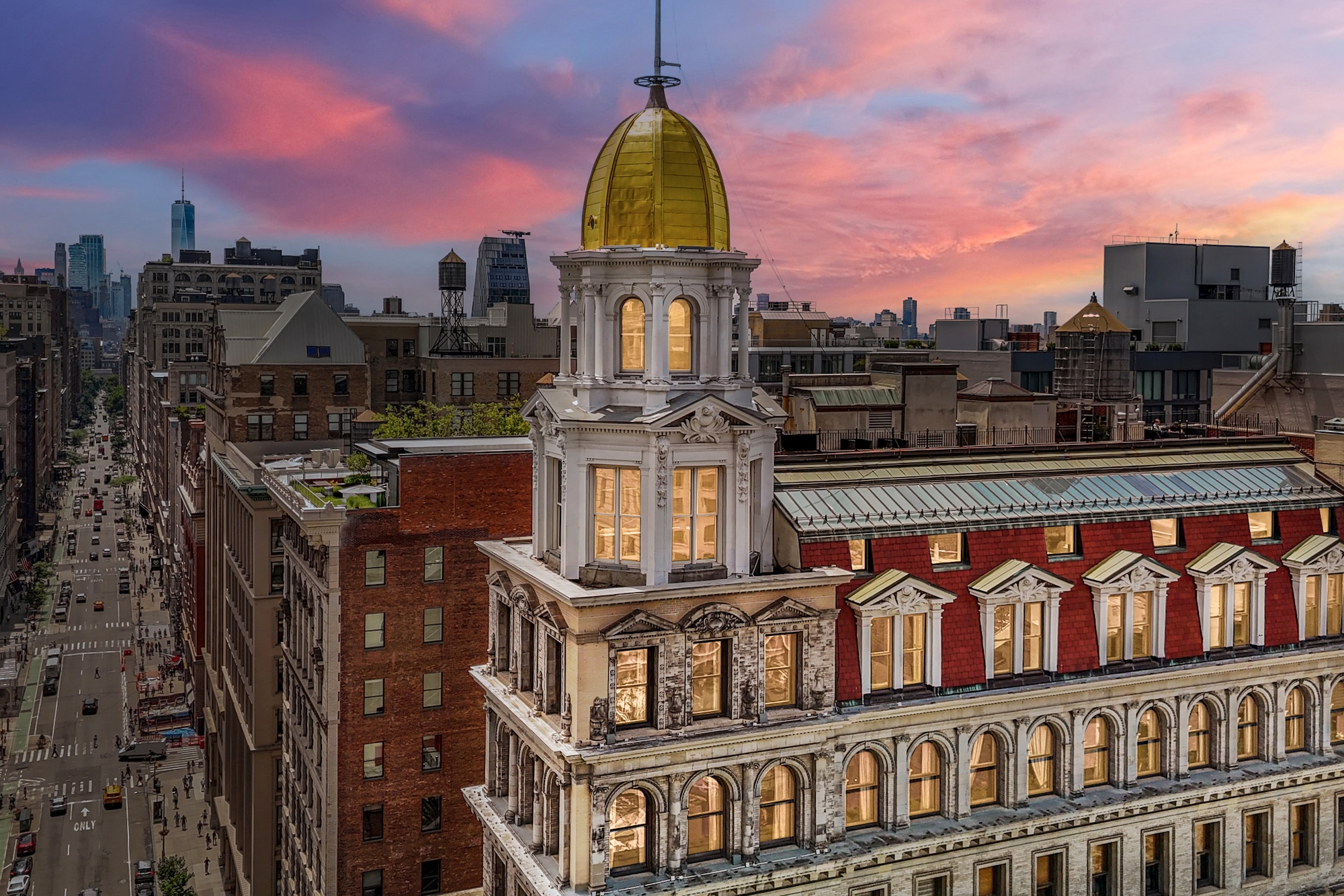 $15M penthouse in a gold cupola high above Fifth Avenue heads to auction this month