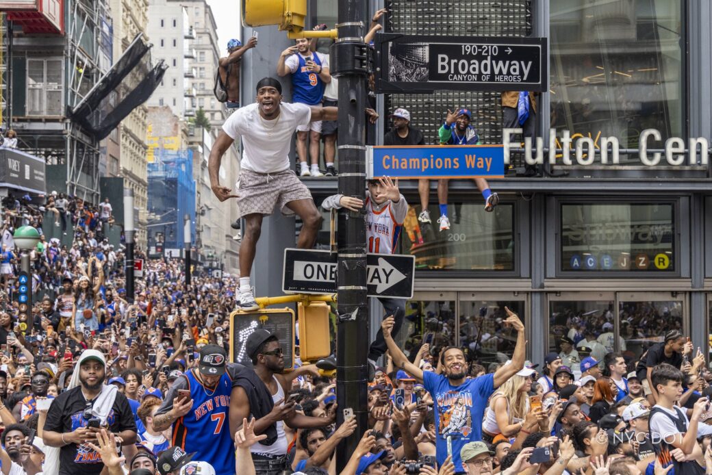 NYC auctions off ‘Champions Way’ street sign from Knicks championship parade
