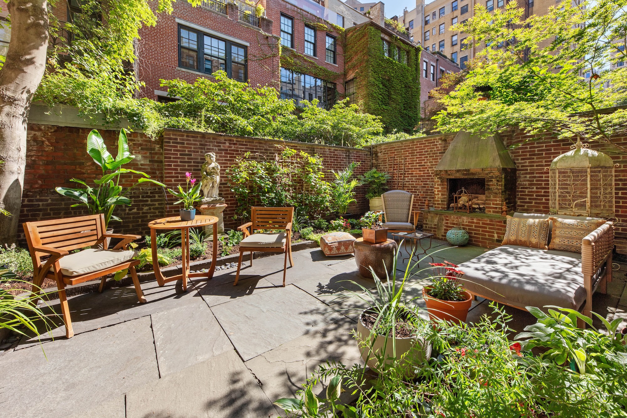 This $2.85M co-op with a magical garden is an elegant Upper East Side escape