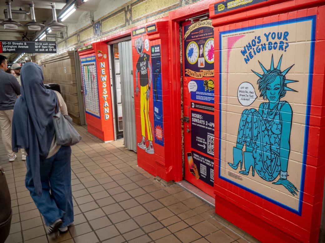 Data Vandals turns facts about NYC into art and conversation in an