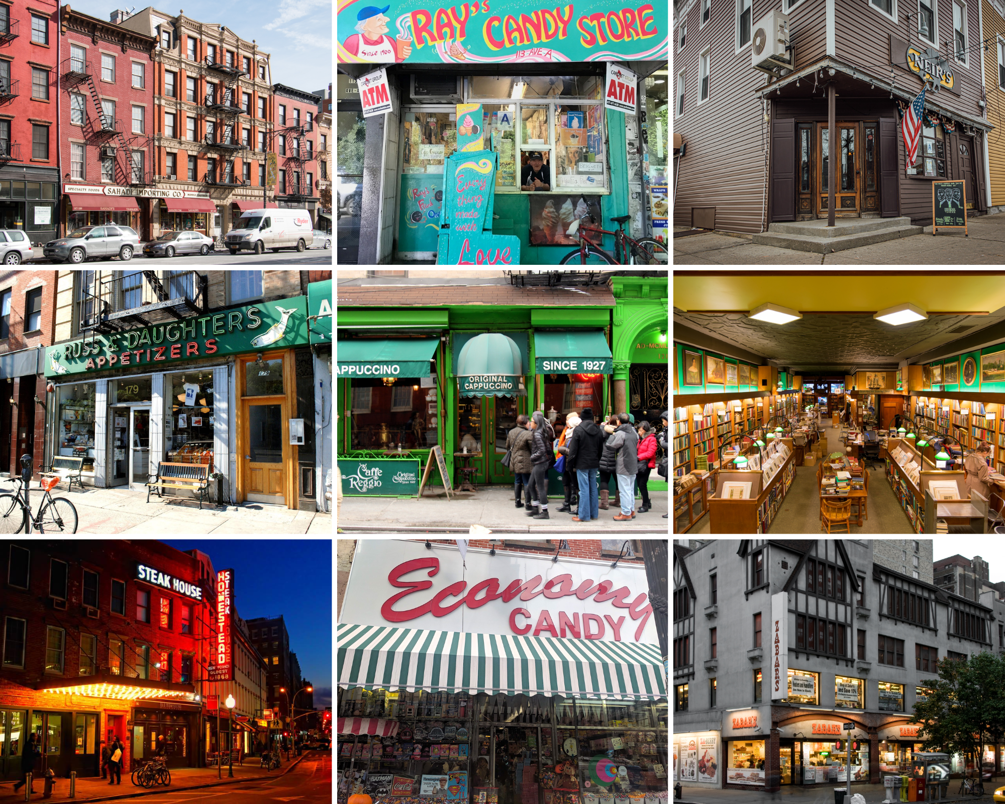 17 NYC businesses that feel like old New York Delis & appetizing Steakhouses Sweet treats Cafes & other restaurants Bars & taverns Specialty shops