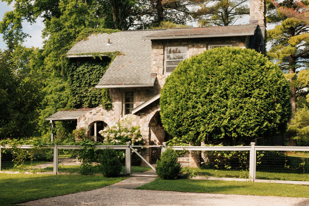 Built as a creative sanctuary, this $4M stone house and studio capture Woodstock's golden era